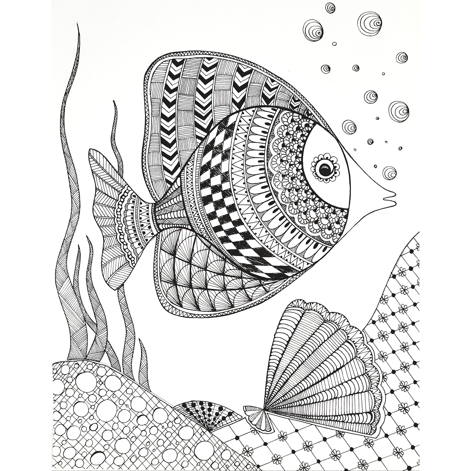 Zentangle Fish