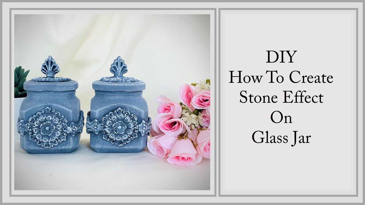 Stone effect on glass